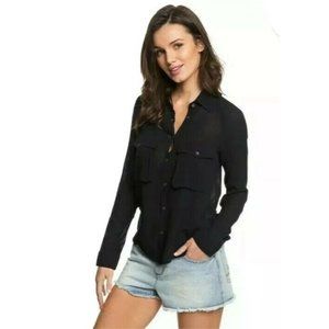 Roxy Juvia Button Front Shirt Soft Viscose Size S
